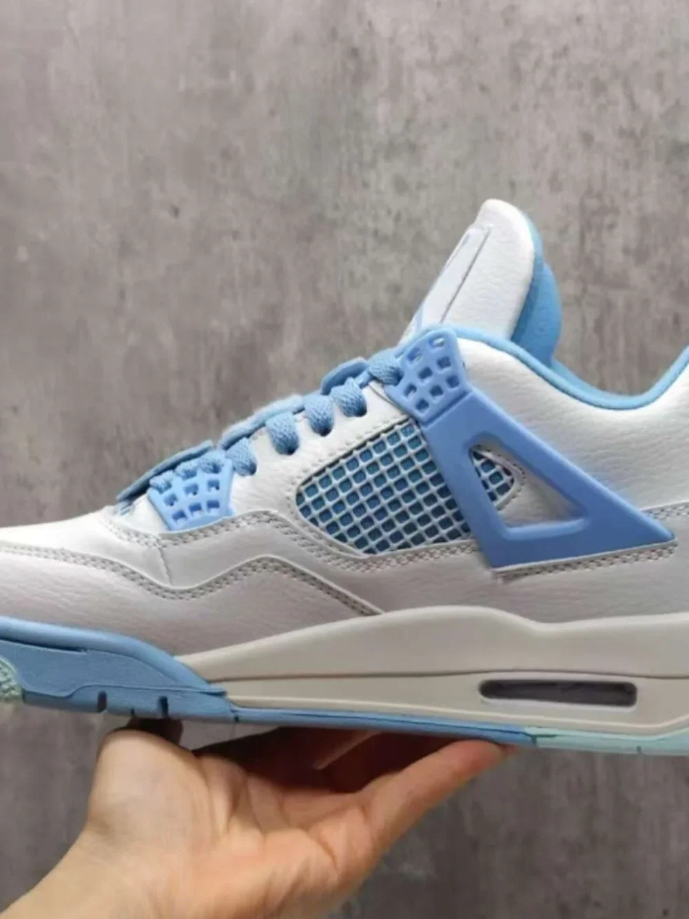 Jordan Women's White and Blue Trainers
